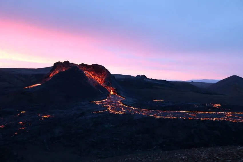 Volcano and Lava