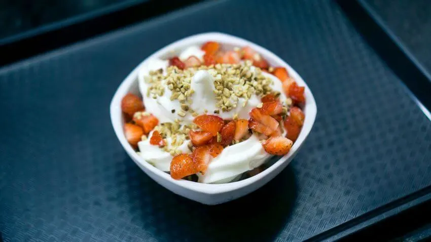 Yogurt and Strawberries