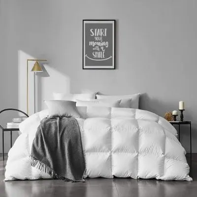 12 Best Eco-Friendly Cotton Comforters to Buy 1 APSMILE Queen Size Goose Feather Down Comforter