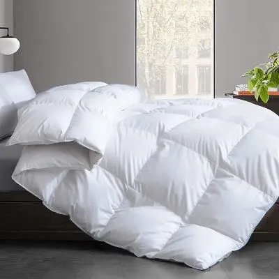 12 Best Eco-Friendly Cotton Comforters to Buy 3 Cosybay Cotton Quilted White Feather Comforter