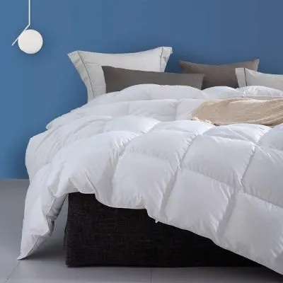 12 Best Eco-Friendly Cotton Comforters to Buy 2 Dafinner Organic Cotton Feathers Down Comforter