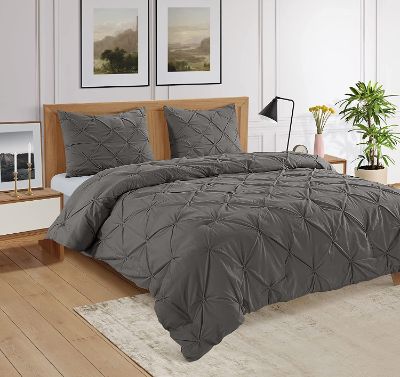 Organic Cotton King Comforter Color Charcoal