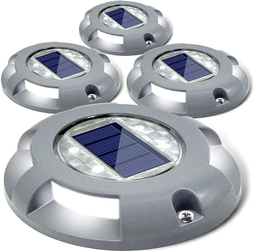 Siedinlar Solar Deck Lights Driveway Dock LED