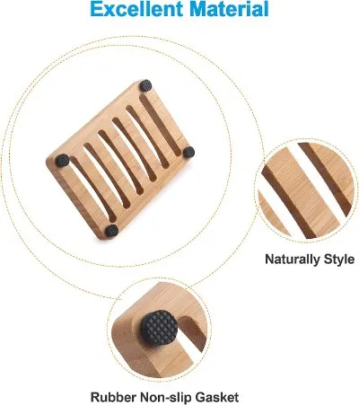 AmazerBath Bamboo Soap Dish Material Qualities