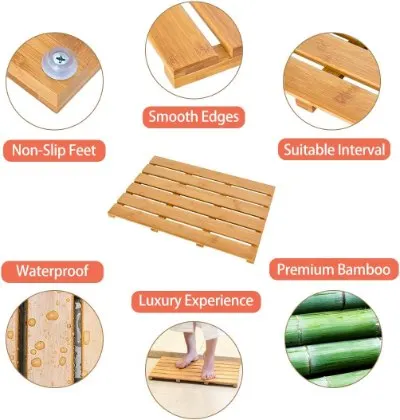 14 Best Eco-Friendly Bathroom Products to Buy Today 2 Bath Mat for Luxury Shower Product Qualities