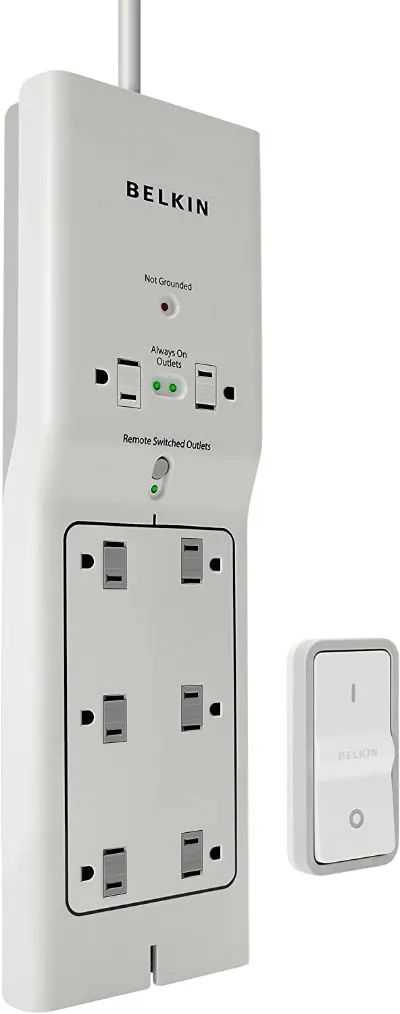 11 Best Home Energy Saving Products to Buy Today 2 Belkin 8-Outlet Conserve Switch Surge Protector