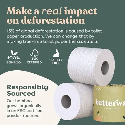 Betterway Bamboo Toilet Paper Product Qualities