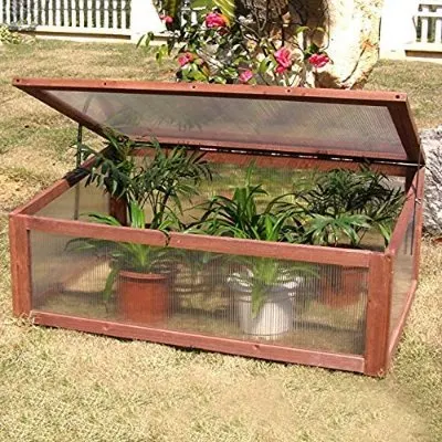 Giantex Garden Wooden Greenhouse