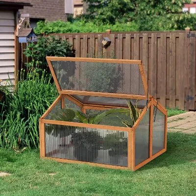 MCombo Double Box Wooden Portable Greenhouse