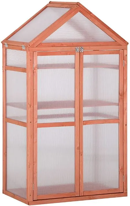 19 Best Wooden Greenhouses: Top Kits to Buy 12 Outsunny Orange Garden Wood Cold Frame Greenhouse