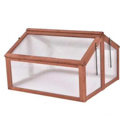 Double Box Garden Wooden Greenhouse by Smacktom 