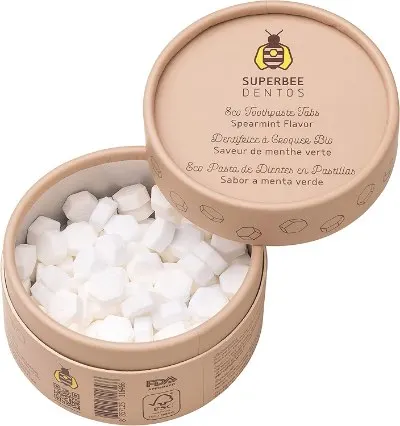 SuperBee Wax Wraps Store Natural and Zero Waste Toothpaste Tabs