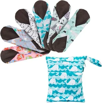 14 Best Eco-Friendly Bathroom Products to Buy Today 21 Teamoy 6Pcs 10 Inch Reusable Pads