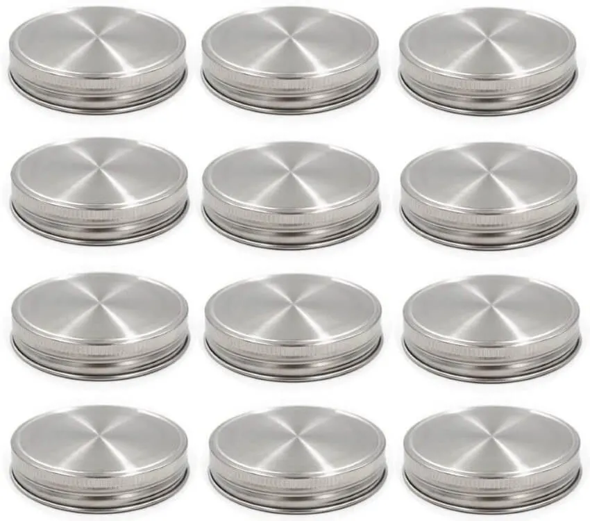 Can You Freeze Glass Mason Jars? 5 Stainless Steel Mason Jar Lids, Storage Caps with Silicone Seals