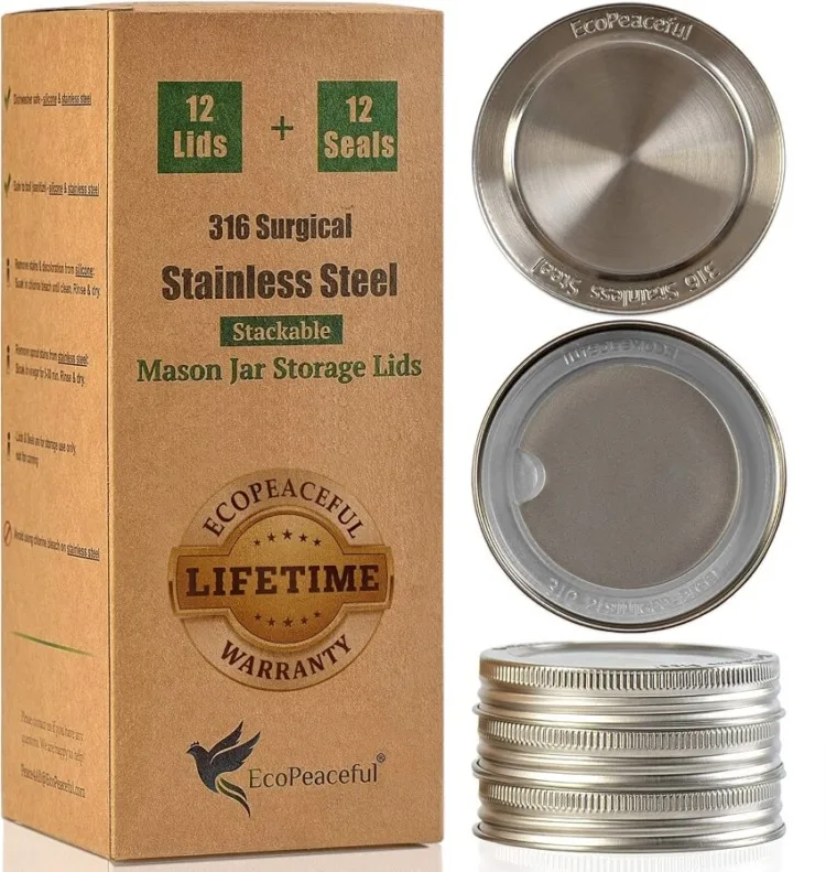 Can You Freeze Glass Mason Jars? 2 Surgical Stainless Steel Mason Jar Lids