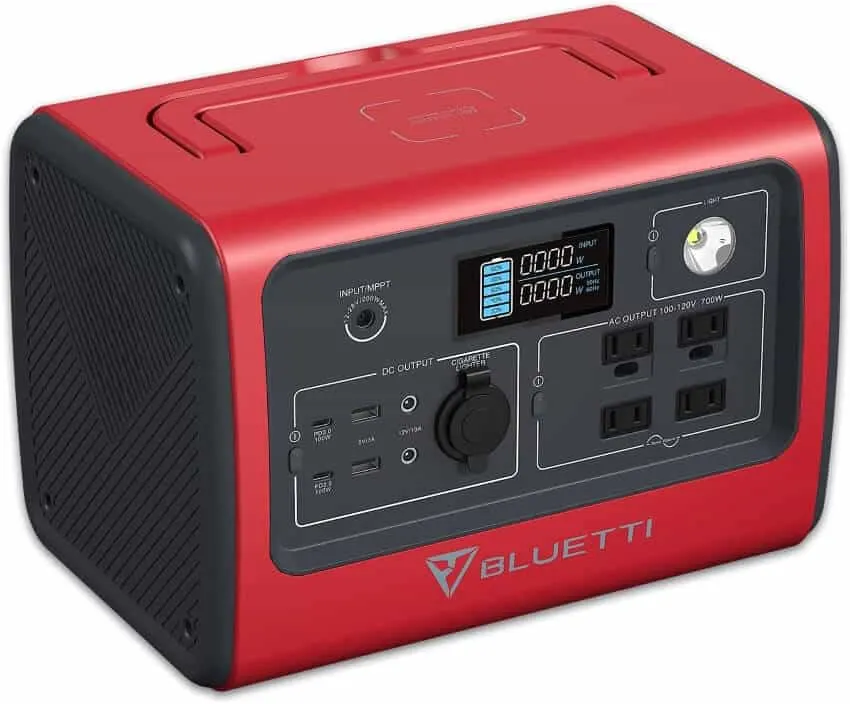 Red and Black Colored Portable Generator