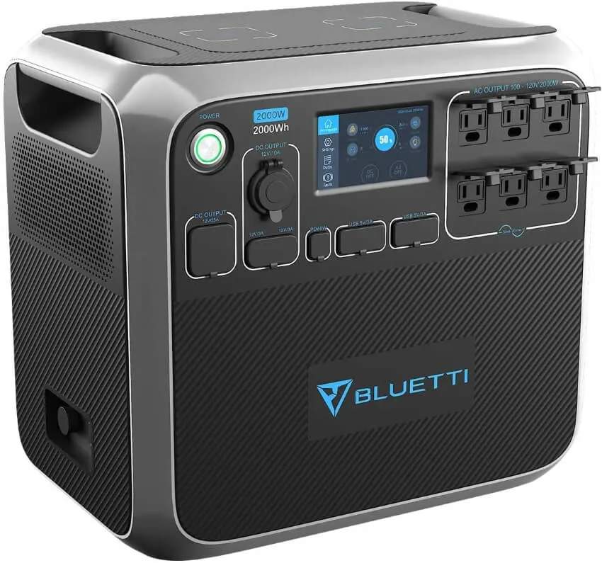 10 Best Solar Powered Generators for Home Use 1 Black Portable Generator