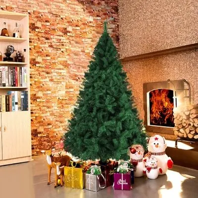 10 Sustainable Christmas Trees for the Holiday Season 5 Christmas Tree in a Living Area