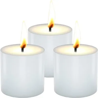13 Best Sustainable Candles To Buy Today 2 Set of White Candles