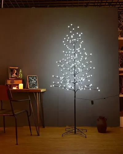 Lights Shaped into a Christmas Tree