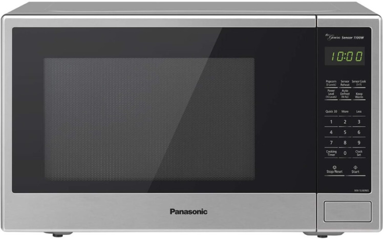 Black and Gray Panasonic NN-SU696S Microwave Oven