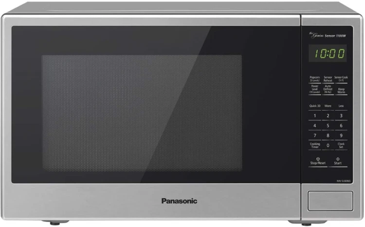 Black and Gray Panasonic NN-SU696S Microwave Oven