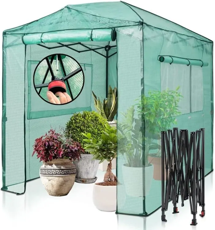 5 Reasons Why We Need More Urban Greenhouses 9 Portable Walk-in Greenhouse Instant Pop-up Indoor Outdoor Plant Gardening Green House