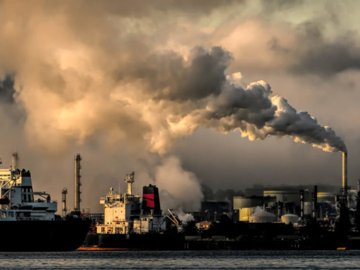 Smoke Coming From a Power Plant