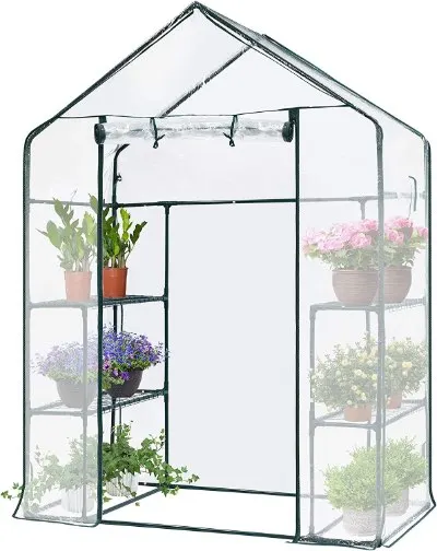 8 Best Backyard Greenhouse Ideas 16 VIVOSUN Transparent Mini Walk-in GreenHouse