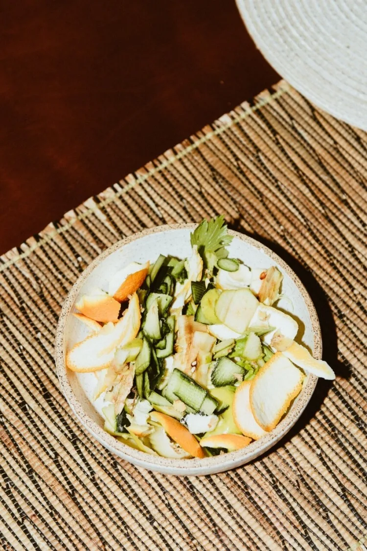 Plate Full of Food Scraps