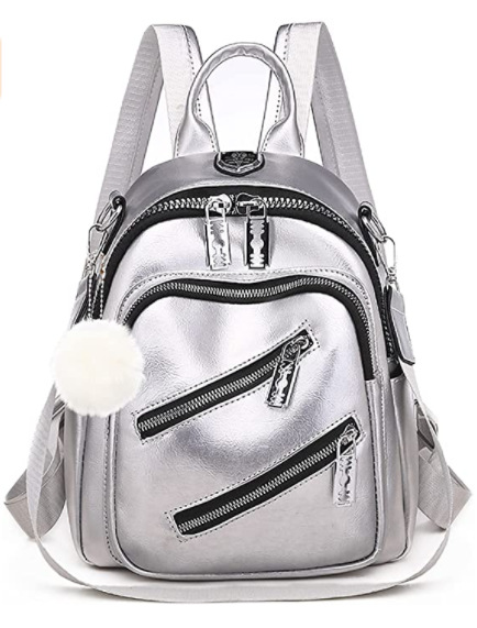 Silver Vegan Bag