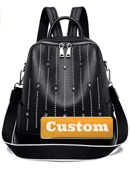 Black Studded Vegan Bag