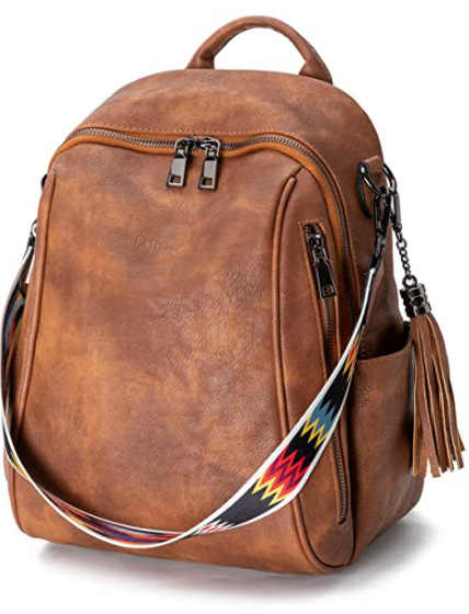 Brown Convertible Vegan Backpack