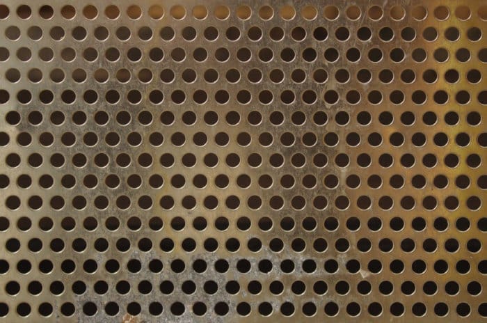 Piece of Dotted Metal Sheet