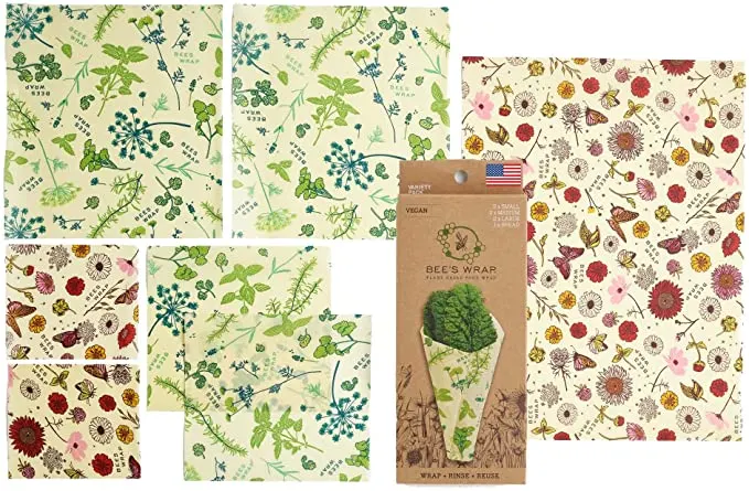 18 Best Gift Ideas for Vegans 3 Plastic Free Bee's Wrap Vegan Variety Pack