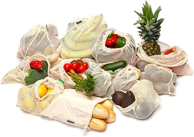 18 Best Gift Ideas for Vegans 2 Reusable Cottom Vegetable Bags