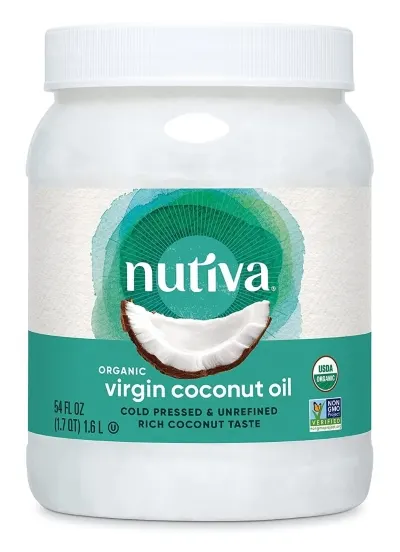 19 Best Vegan Pantry Staples to Buy Today 5 Bottle of Virgin Coconut Oil