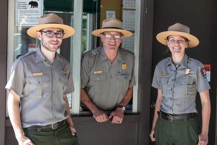 National Park Rangers at Yellowstone National Park