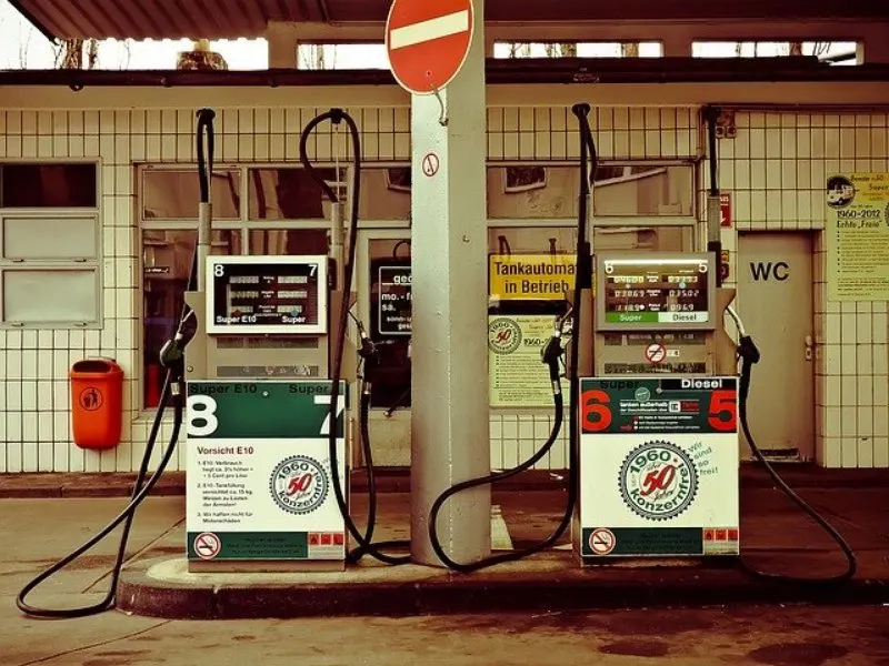 Empty Gas Station