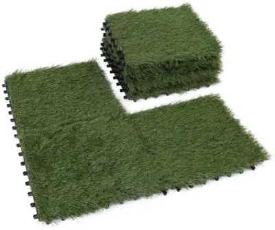 Golden Moon Artificial Grass Turf Tile Interlocking