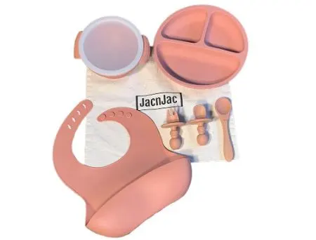 10 Best Eco-Friendly Baby Products to Buy Today 10 JacnJac Silicone Baby Feeding Set