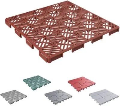 Pure Garden 50-147 Interlocking Tiles Set