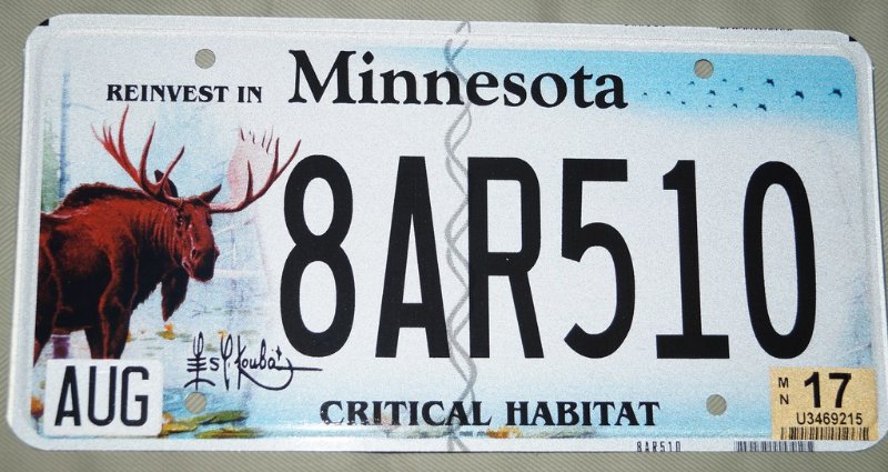 Minnesota Critical Habitat Plates