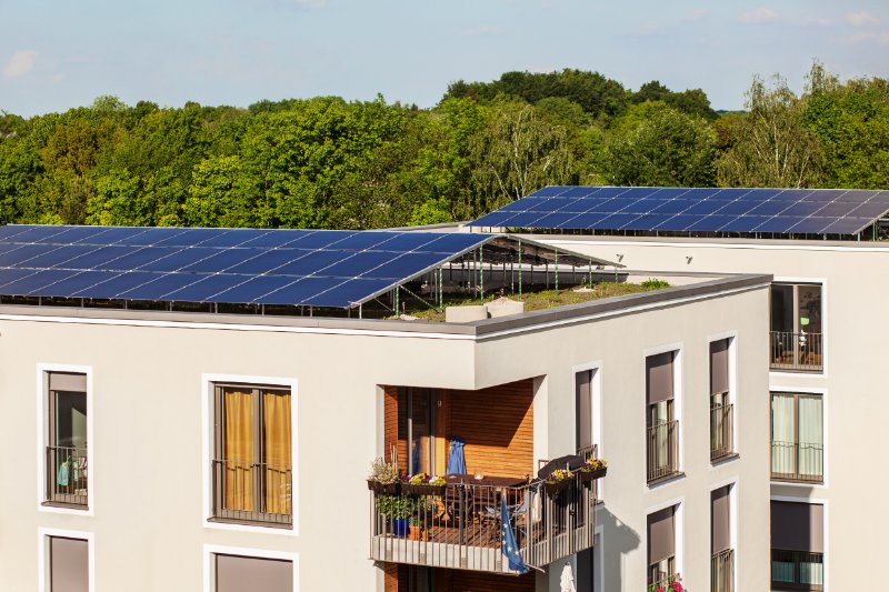 Solar Panels On a Roof