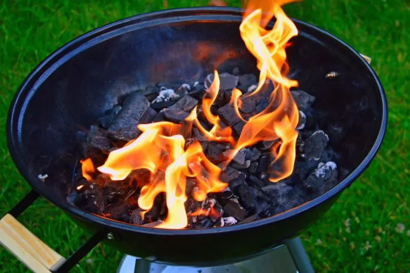 metal bucket fire pit