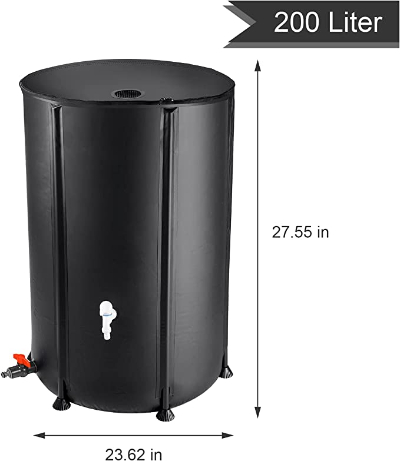 RIOBOW Rain Barrels Rainwater Collection System Collapsible Rain Barrel Water Barrel Portable Water Storage Tanks for Garden