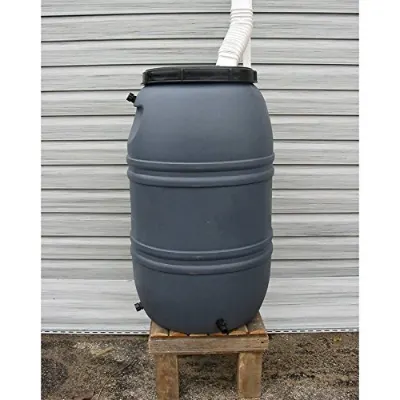 Upcycle Gallon Gray Rain Barrel
