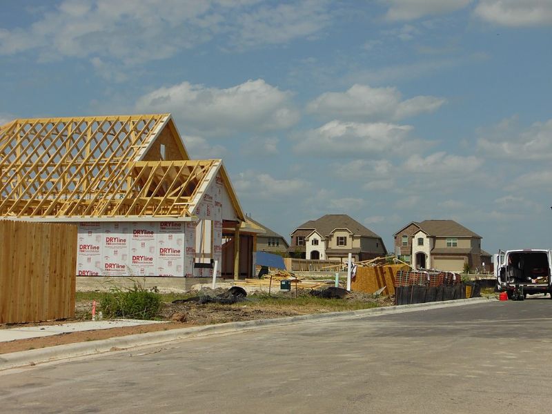 Incomplete house in an estate