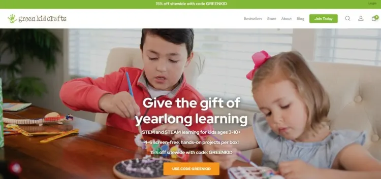 14 Best Sustainable Subscription Boxes 5 Green Kid Crafts Homepage