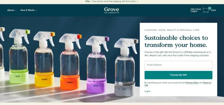 Grove Collaborative Homepage